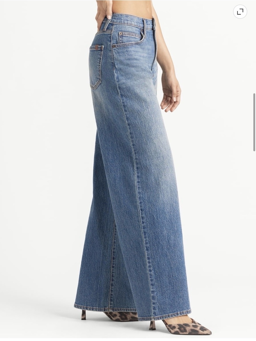 Jessica Simpson High-Rise Wide-Leg Jeans - Light Blue Wash - Picture 3 of 7